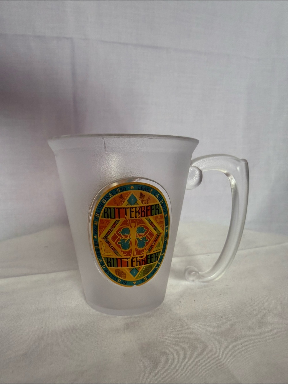 Frosted Glass Butterbeer Mug - Clear